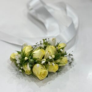 Yellow Spray Rose Corsage